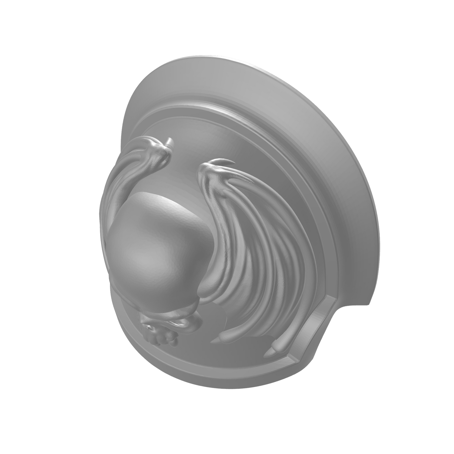 Custom Space Marine Night Lords Legion MKVII Notched Thin Shoulder Pad for JoyToy Traitor Marine Action Figures