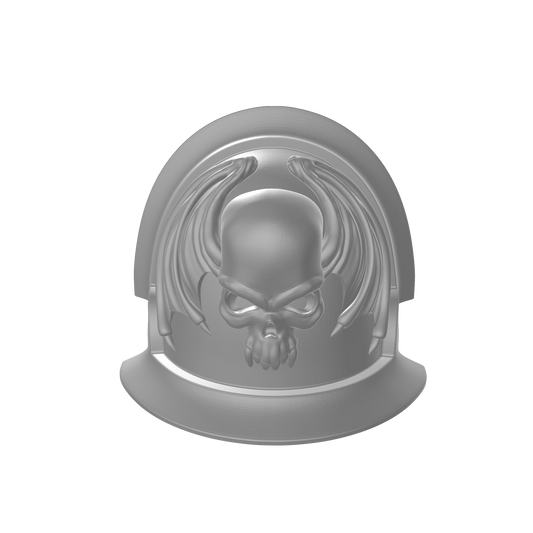 Custom Night Lords Space Marine MKVII Notched Thin 2 Shoulder Pad for JoyToy Traitor Marine Action Figures