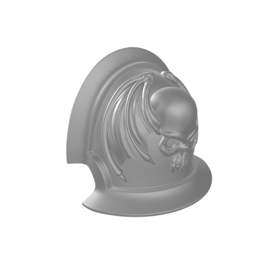 Custom Night Lords Space Marine MKVII Notched Thin 2 Shoulder Pad for JoyToy Traitor Marine Action Figures