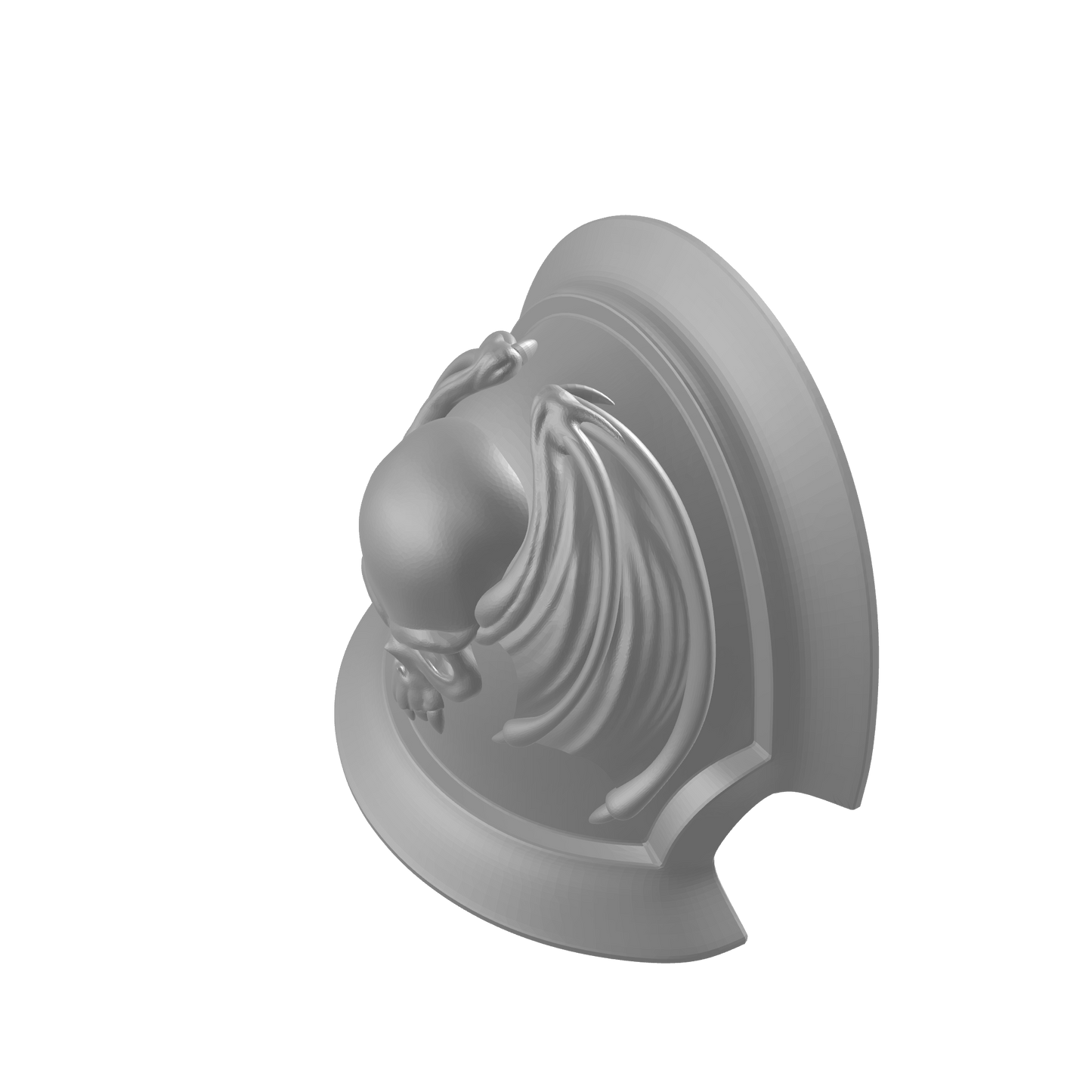 Custom Night Lords Space Marine MKVII Notched Thin 2 Shoulder Pad for JoyToy Traitor Marine Action Figures