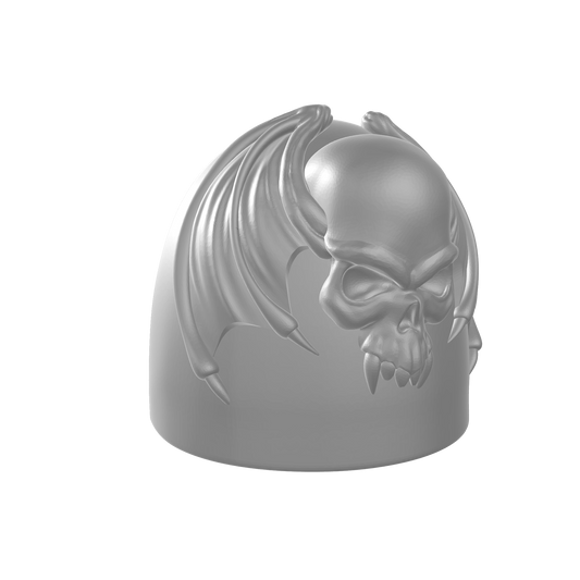 Night Lords Space Marine MKVI Shoulder Pad for JoyToy Traitor Marine Action Figures