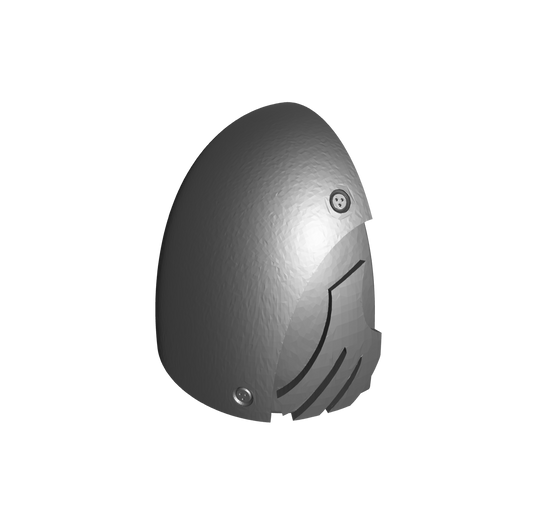Custom Raven Guard MKVI Shoulder Pad 1a for JoyToy Space Marine Action Figures
