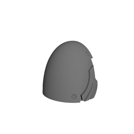 Custom Raven Guard MKVI Shoulder Pad 1b for JoyToy Space Marine Action Figures