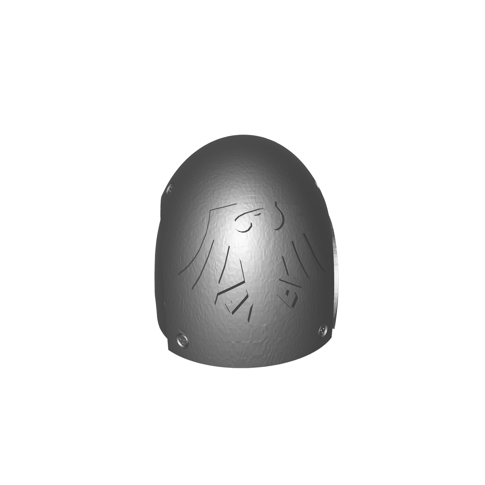 Custom Raven Guard MKVI Shoulder Pad Logo 2a for JoyToy Space Marine Action Figures