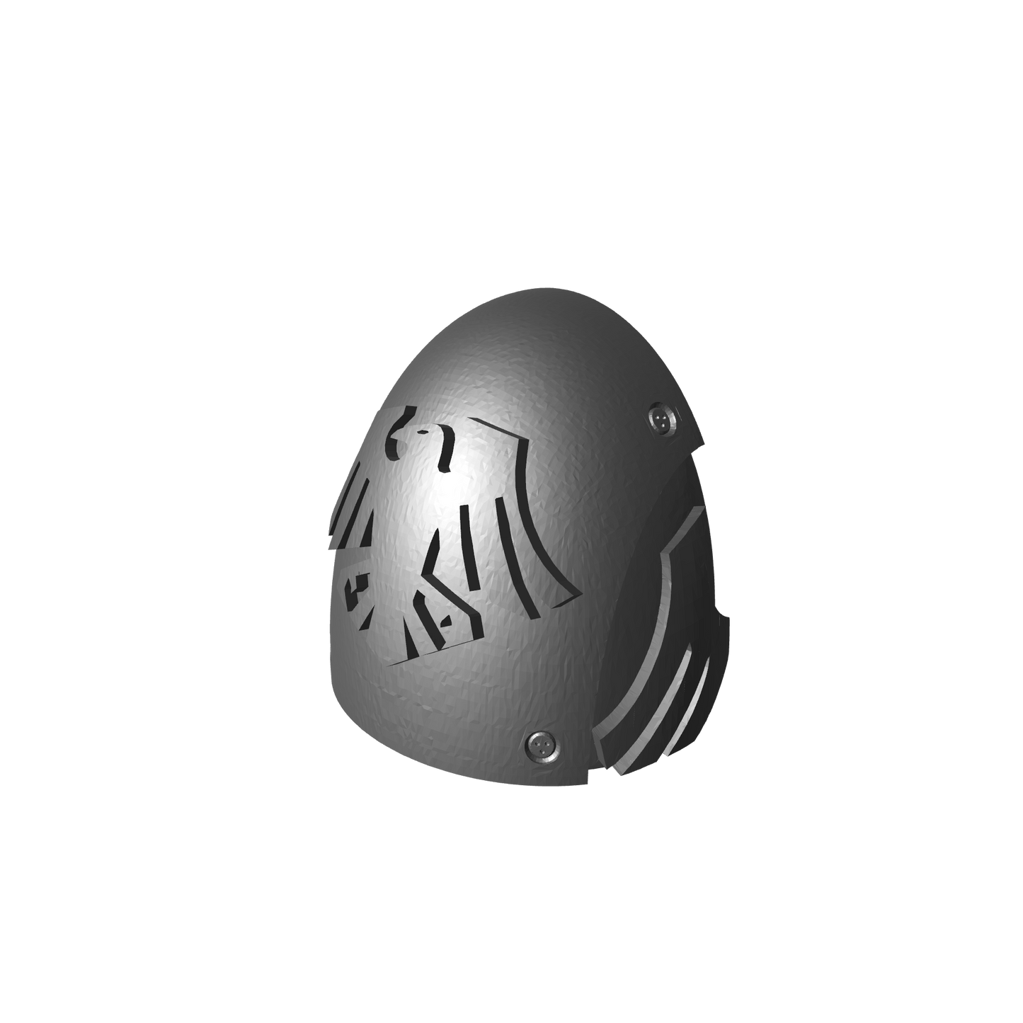 Custom Raven Guard MKVI Shoulder Pad Logo 2a for JoyToy Space Marine Action Figures
