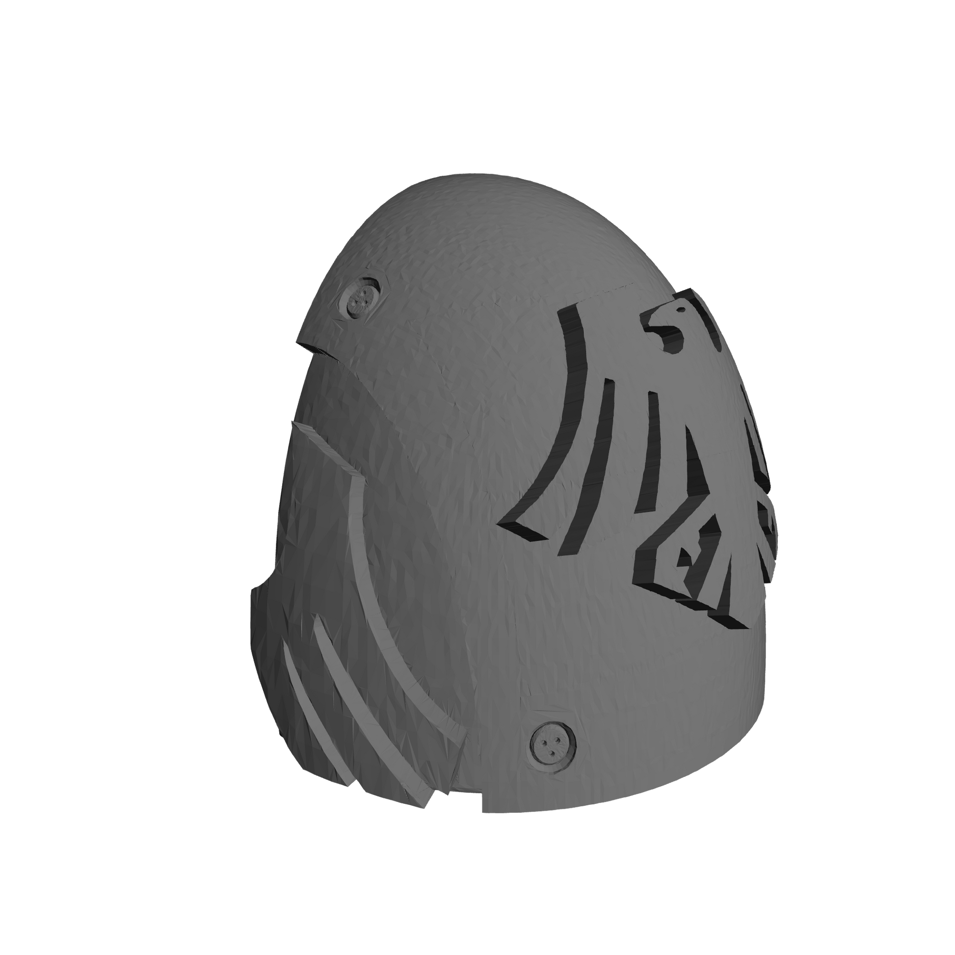 Custom Raven Guard MKVI Shoulder Pad Logo 2b for JoyToy Space Marine Action Figures