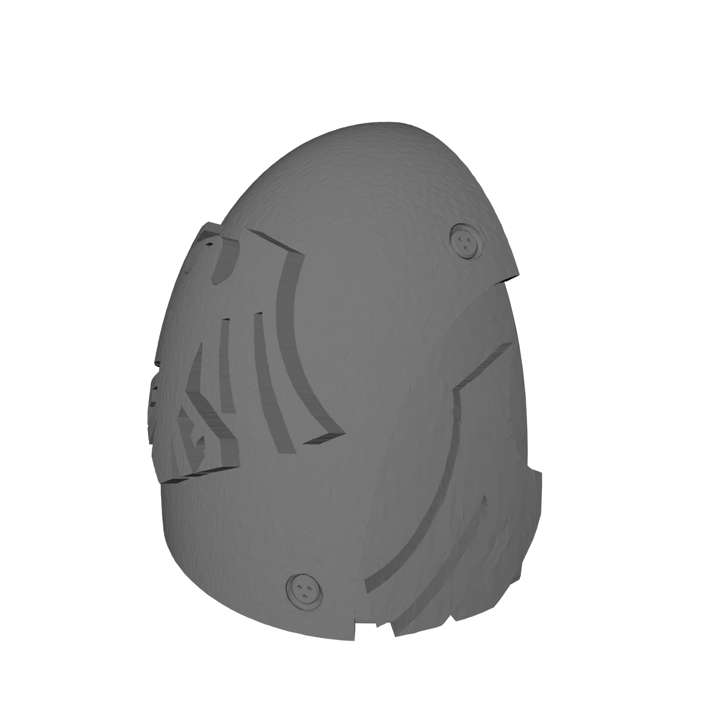 Custom Raven Guard MKVI Shoulder Pad Logo 2b for JoyToy Space Marine Action Figures