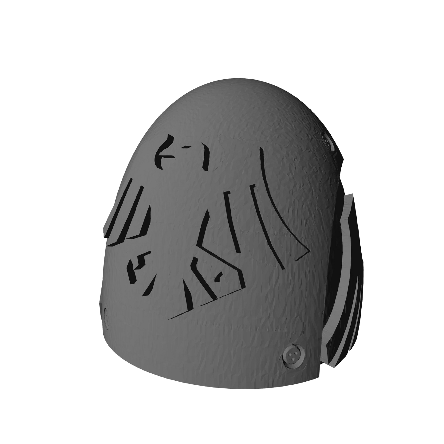 Custom Raven Guard MKVI Shoulder Pad Logo 2b for JoyToy Space Marine Action Figures