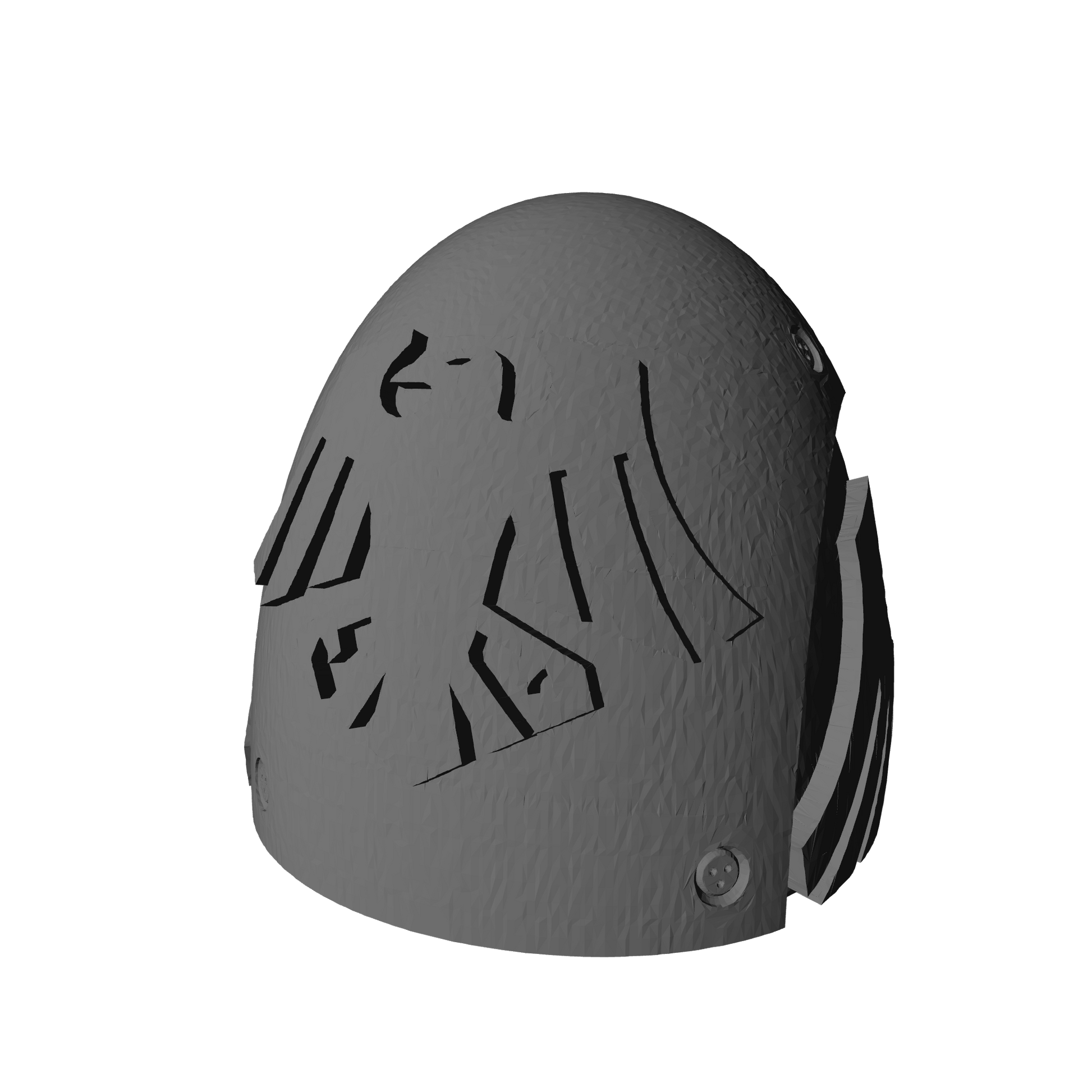 Custom Raven Guard MKVI Shoulder Pad Logo 2b for JoyToy Space Marine Action Figures