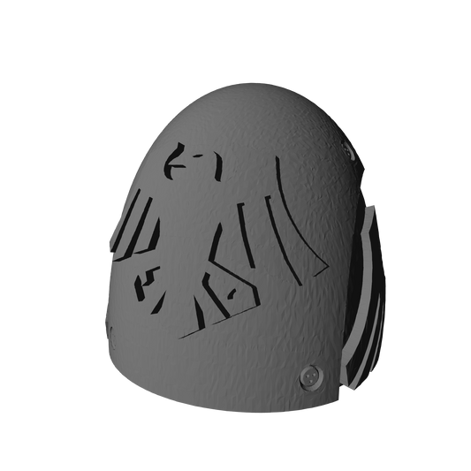 Custom Raven Guard MKVI Shoulder Pad Logo 2b for JoyToy Space Marine Action Figures