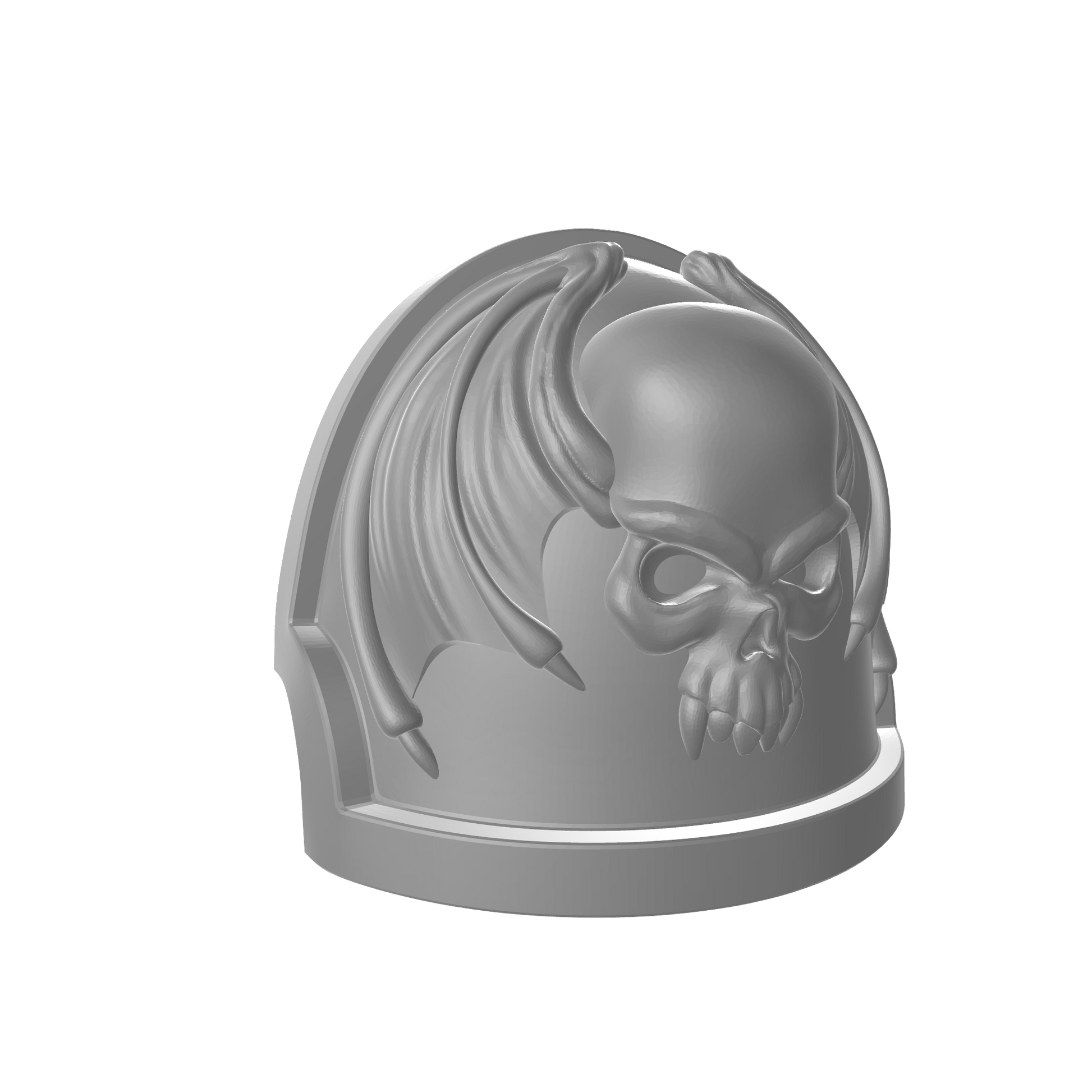 Custom Night Lords Space Marine 
 Legion MKX Notched (Stealth) Shoulder Pad for JoyToy Traitor Marine Action Figures