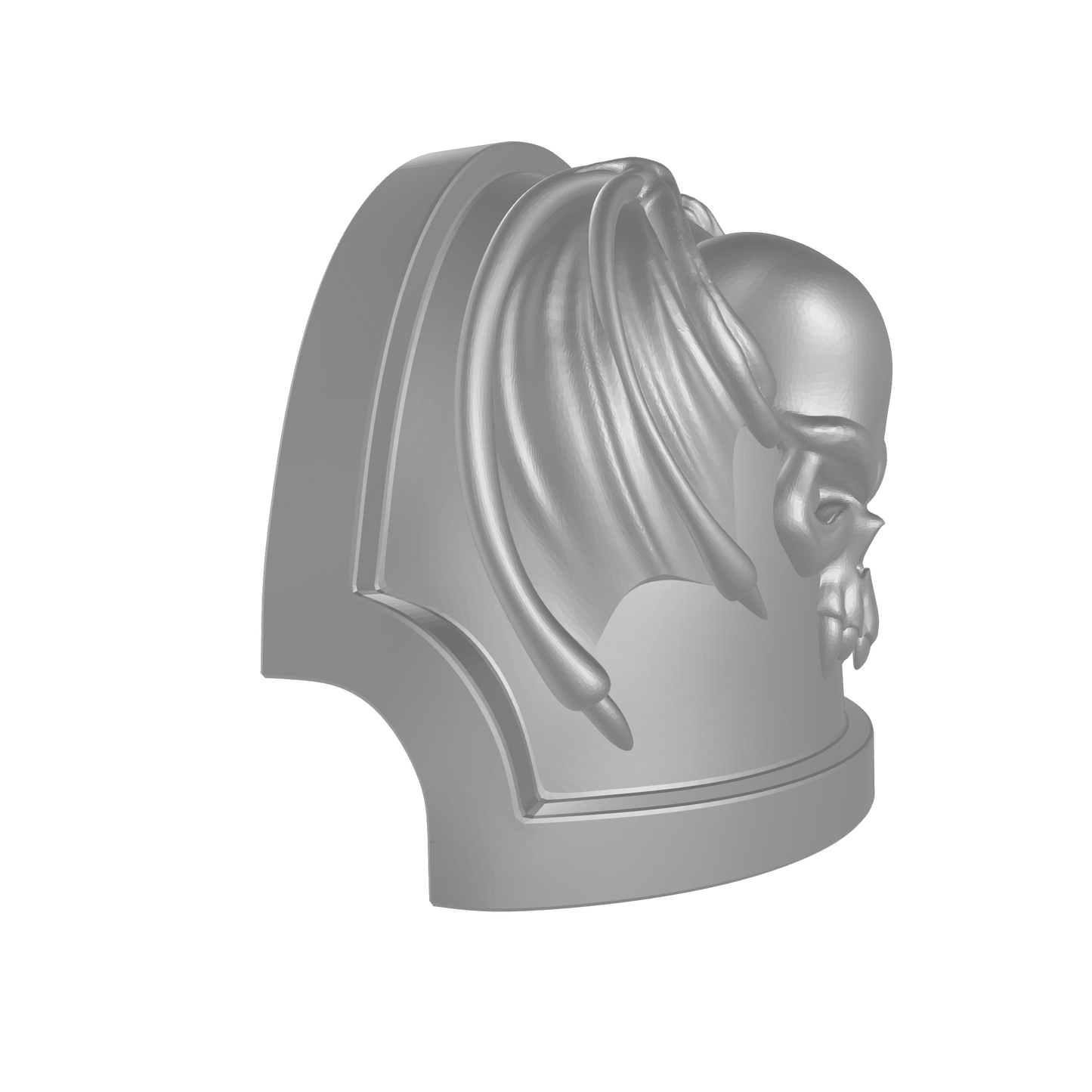 Custom Night Lords Space Marine 
 Legion MKX Notched (Stealth) Shoulder Pad for JoyToy Traitor Marine Action Figures