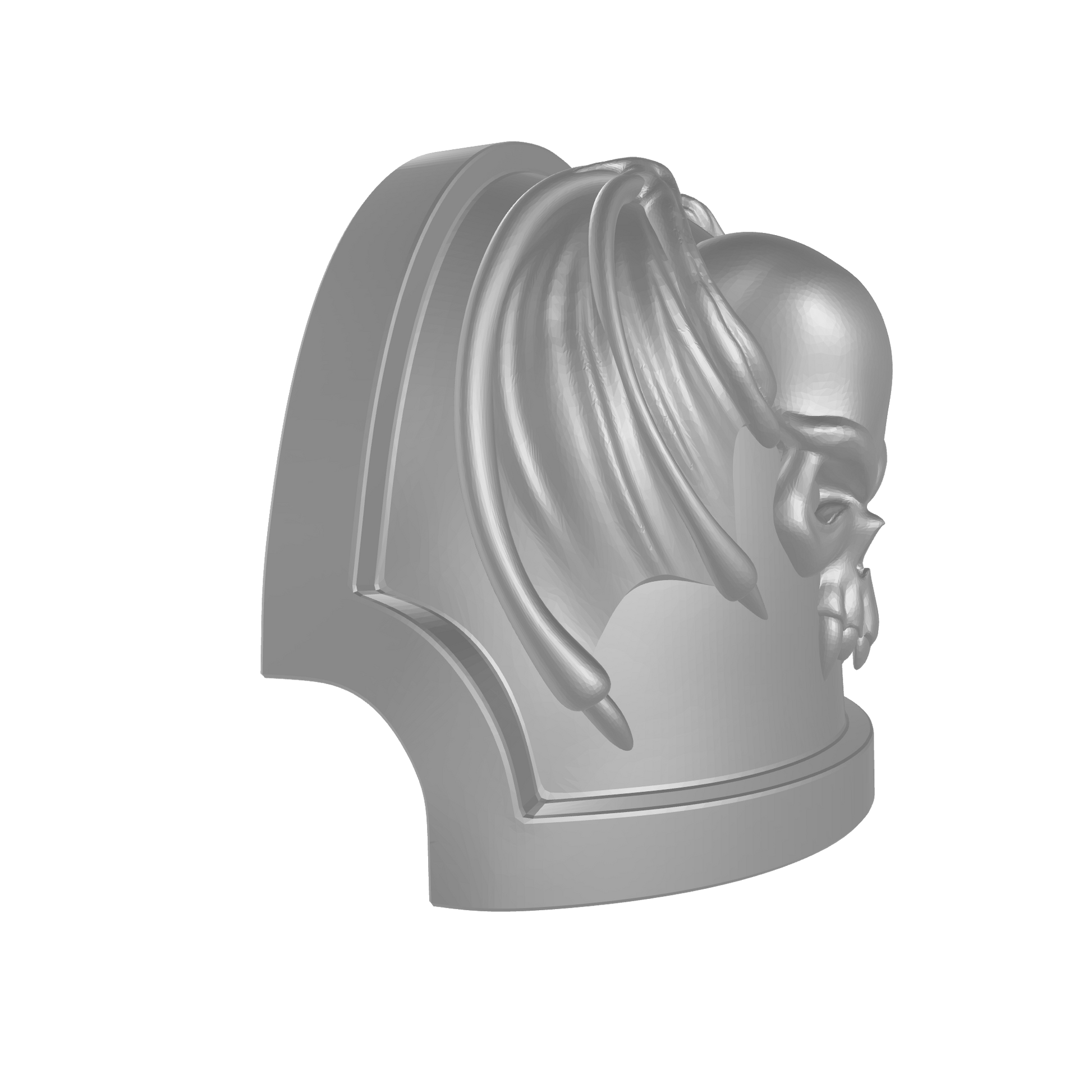 Custom Night Lords Space Marine 
 Legion MKX Notched (Stealth) Shoulder Pad for JoyToy Traitor Marine Action Figures