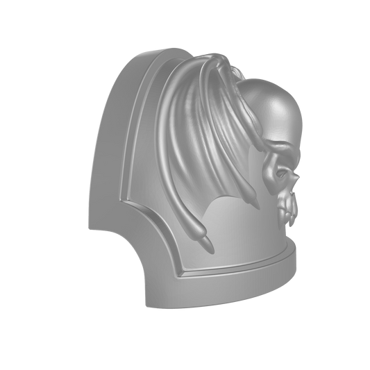 Custom Night Lords Space Marine 
 Legion MKX Notched (Stealth) Shoulder Pad for JoyToy Traitor Marine Action Figures