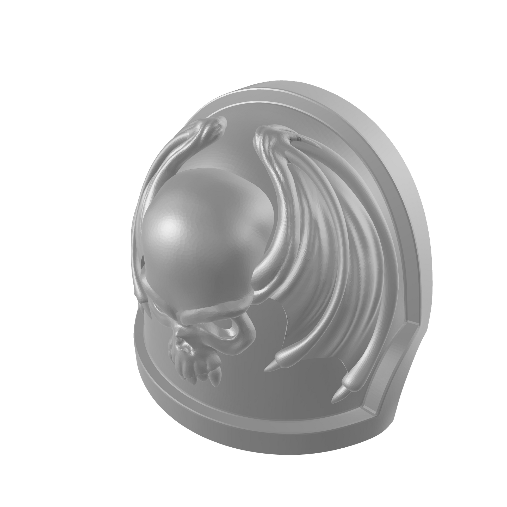 Custom Night Lords Space Marine 
 Legion MKX Notched (Stealth) Shoulder Pad for JoyToy Traitor Marine Action Figures