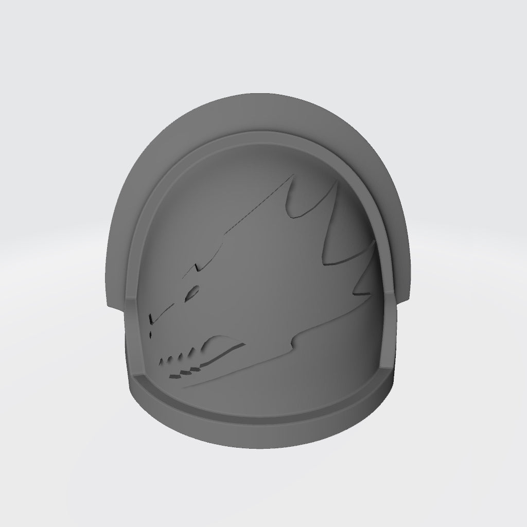 Salamanders Legion MKX Shoulder Pad for JoyToy Grimdark Marine Action Figures Custom 1:18th Scale Parts