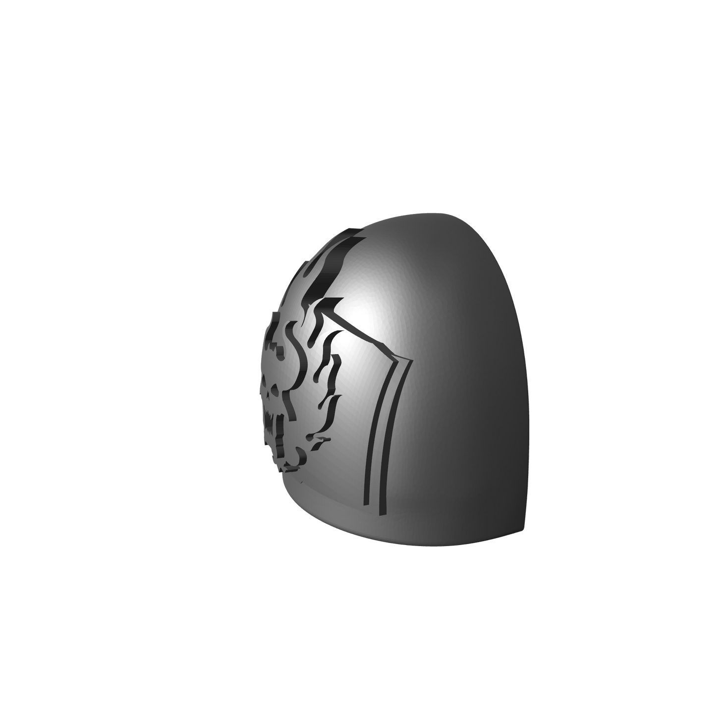 Word Bearers Legion MKVI Shoulder Pad 02 Pre for JoyToy Traitor Marine Action Figures Custom 1:18th Scale Pauldron