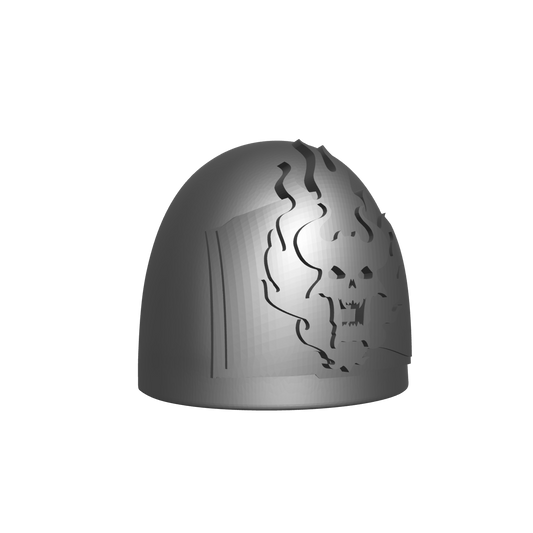 Word Bearers Legion MKVI Shoulder Pad 02 Pre for JoyToy Traitor Marine Action Figures Custom 1:18th Scale Pauldron
