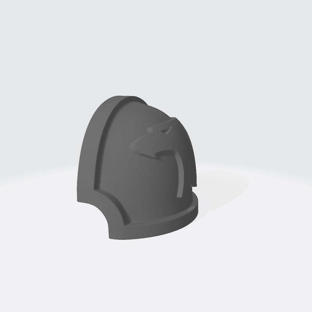 Raptors Chapter MKX Shoulder Pad for JoyToy Space Marine Action Figures Custom 1:18th Scale Parts