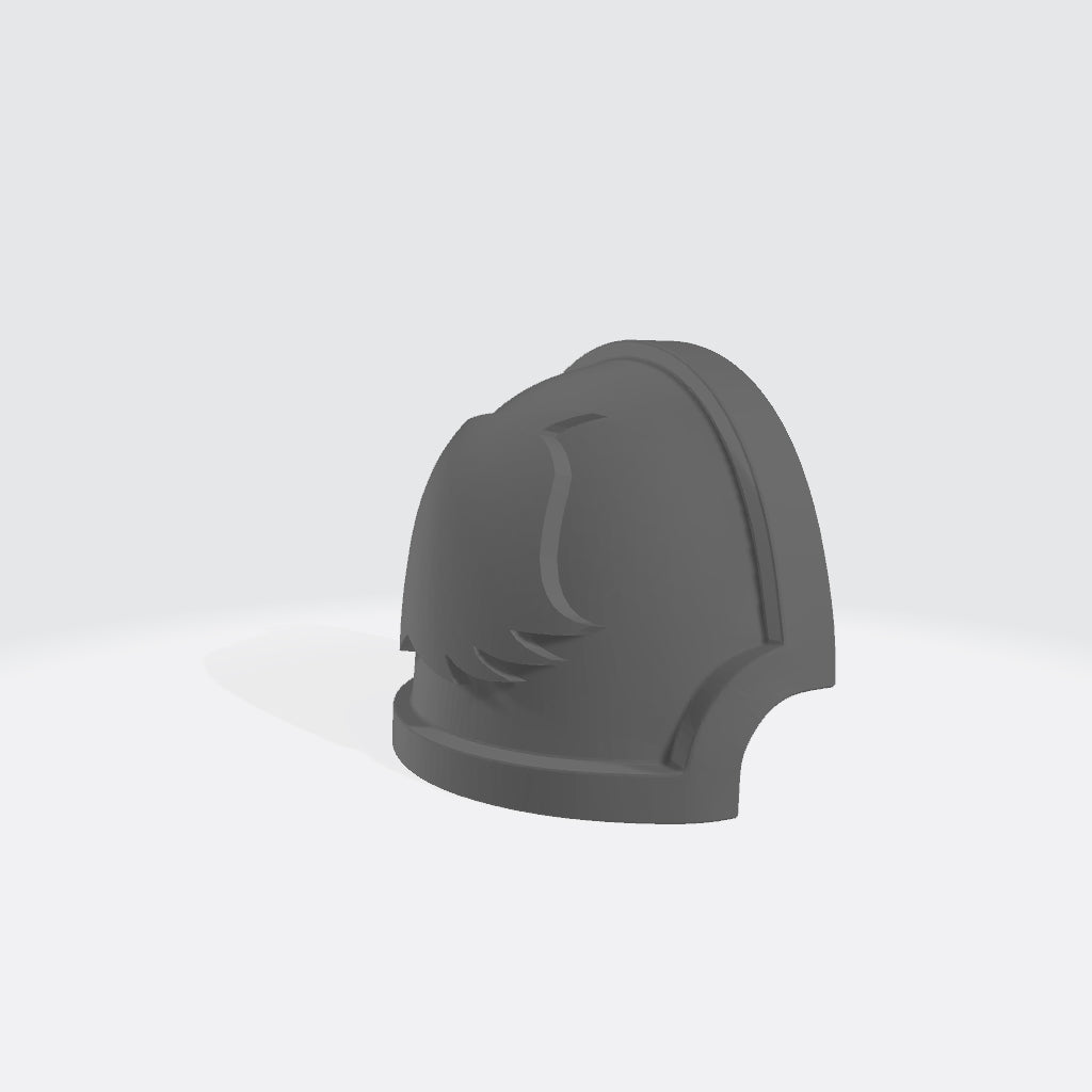 Raptors Chapter MKX Shoulder Pad for JoyToy Space Marine Action Figures Custom 1:18th Scale Parts