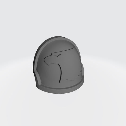 Raptors Chapter MKX Shoulder Pad for JoyToy Space Marine Action Figures Custom 1:18th Scale Parts