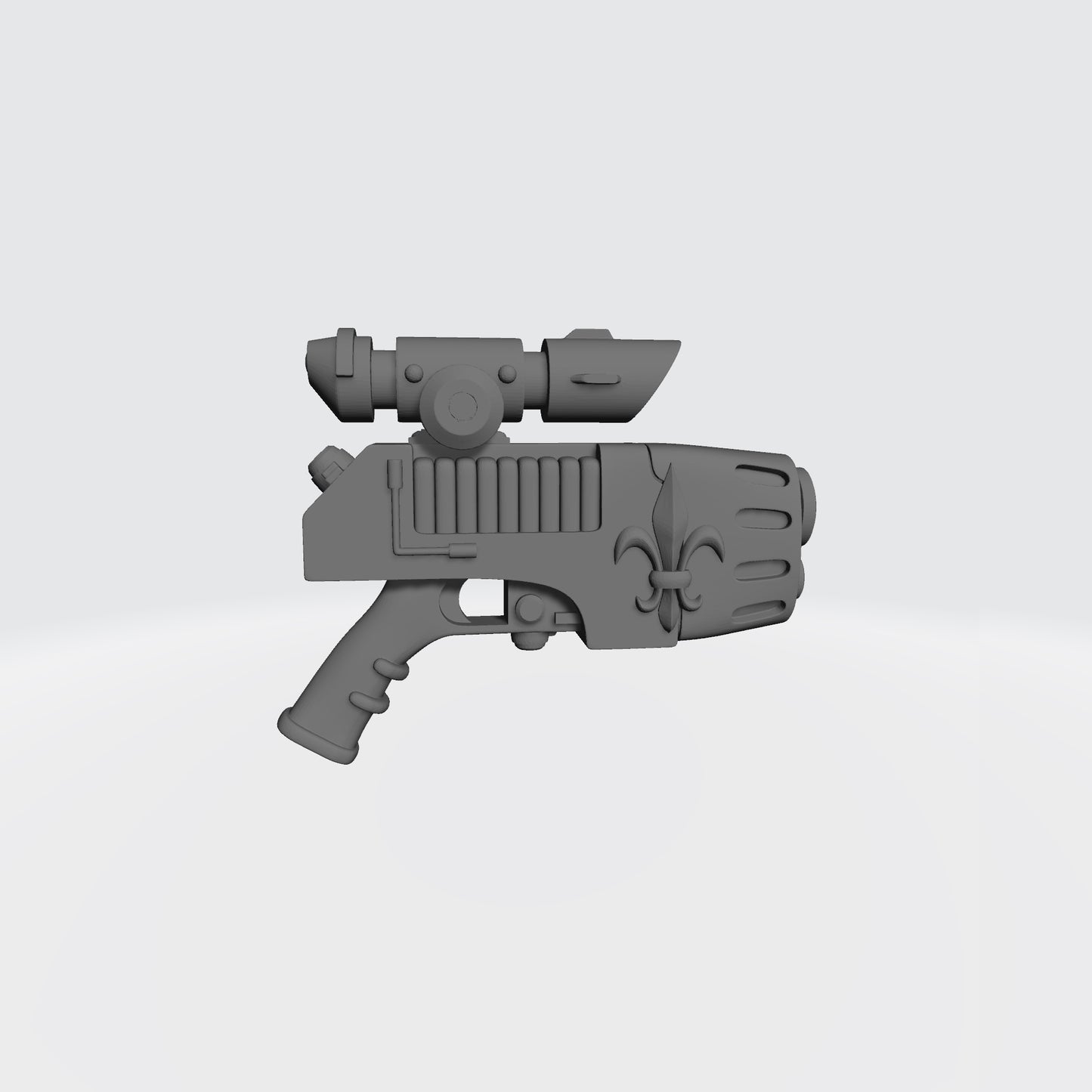 Custom Sisters of Battle Plasma Pistol with Fleur-de-lis and Scope for JoyToy Battle Soritas Action Figures