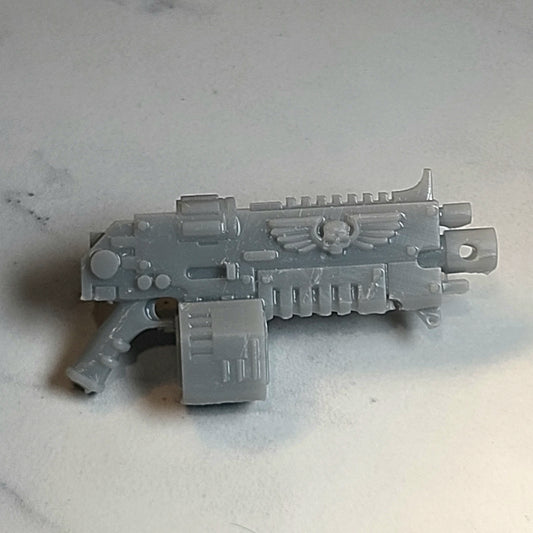 Weapon Stalker Pattern Boltgun with Drum for JoyToy Grimdark Marine Action Figures Custom 1:18th Scale Parts