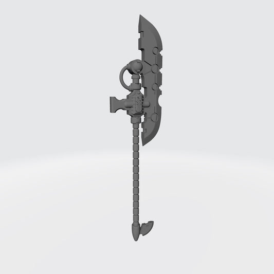 Necron Weapon Hyperphase Glaive V1: Compatible with JoyToy Necron Action Figure Custom 1:18th Scale Close Combat Weapon