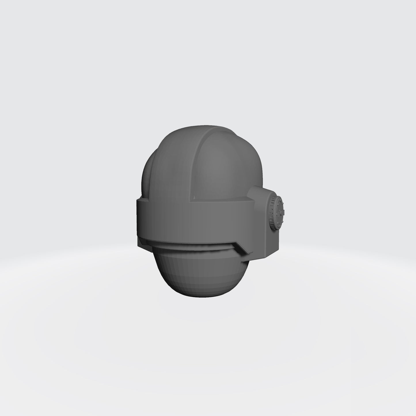 Mark VII Chaos Undivided Embossed Helmet: Warhammer 40K JoyToy Compatible Space Marine 1:18 Action Figure 4" Custom Part