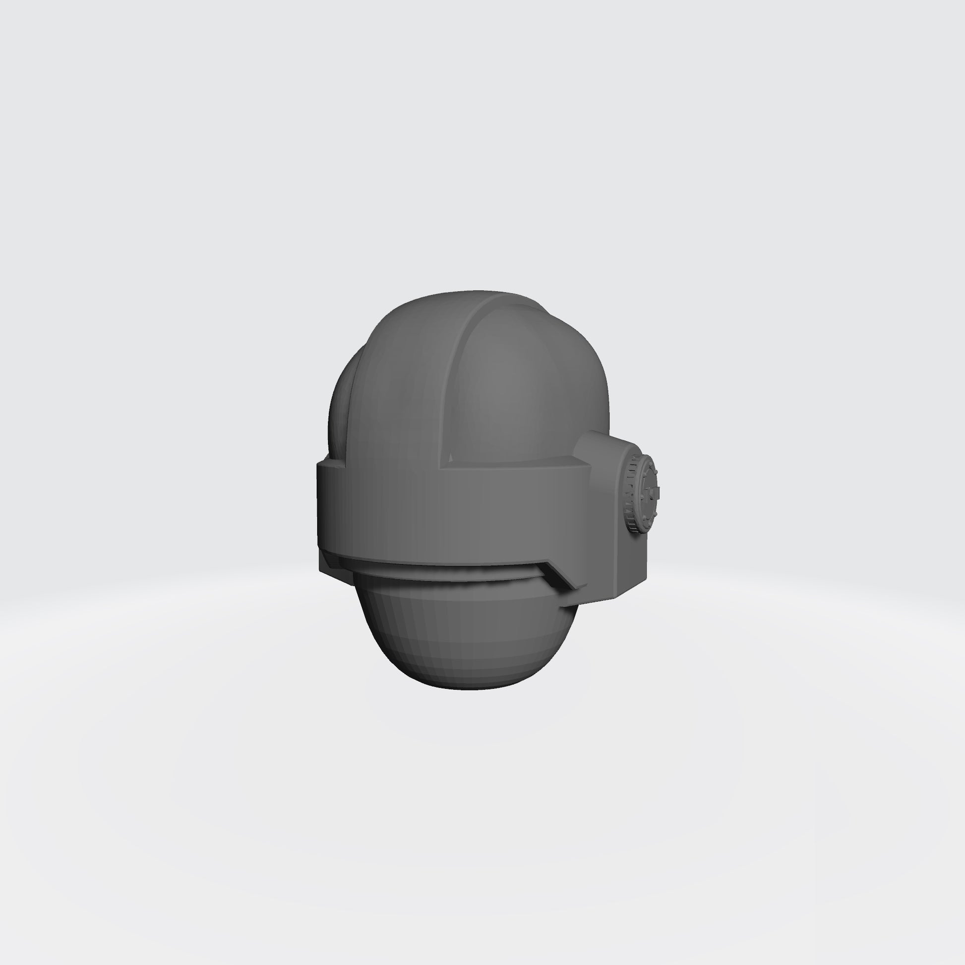 Mark VII Chaos Undivided Embossed Helmet: Warhammer 40K JoyToy Compatible Space Marine 1:18 Action Figure 4" Custom Part