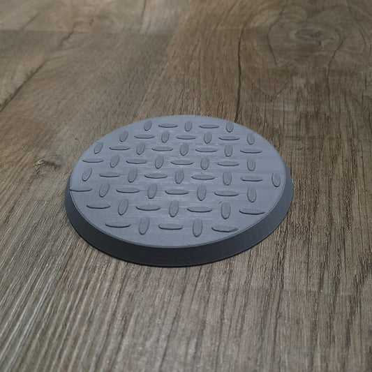 100mm Scenic Base - Diamond Plate