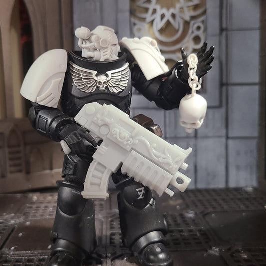 Custom Skulls with Chain for JoyToy Battle Brother Marine Action Figures 1:18th Scale Custom Parts