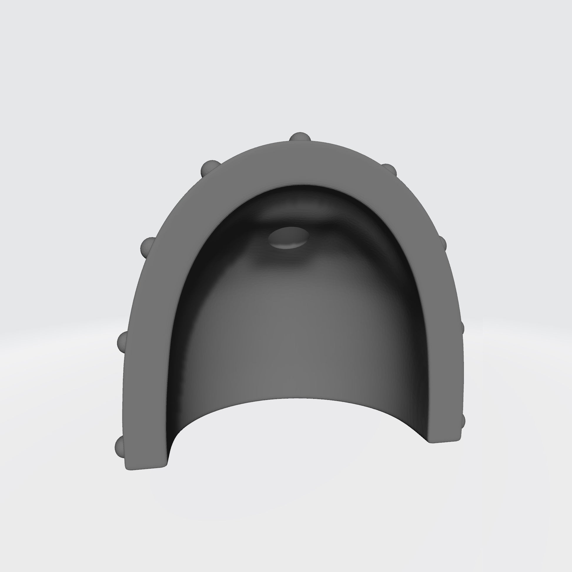 Back of the Emperor's Children MKVII Shoulder Pad Studded compatible with JoyToy Space Marine Action Figures