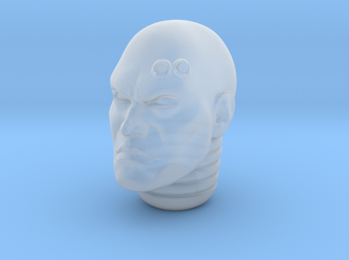 Bald Veteran with Service Studs Head Swap: JoyToy Warhammer 40K Compatible Space Marine 1:18 Action Figure 4" Custom Part