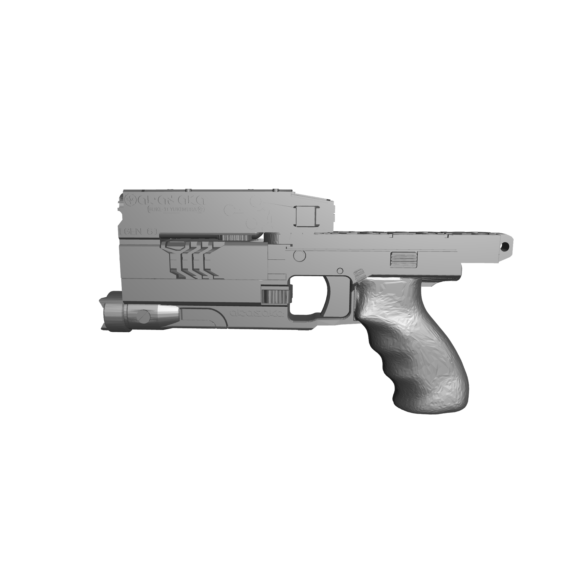 Cyberpunk 2077 Pistols 1:12 Arasaka HJKE-11 Yukimura for G.I. Joe Classified, Jada, Vipers, Cobra Troopers, Mezco, Marvel Legends custom Action Figures Force