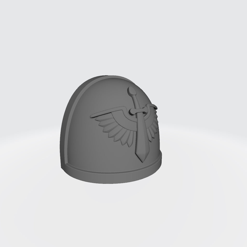 Custom Shoulder Pad for Dark Angels Bladeguard Veteran JoyToy Action Figure