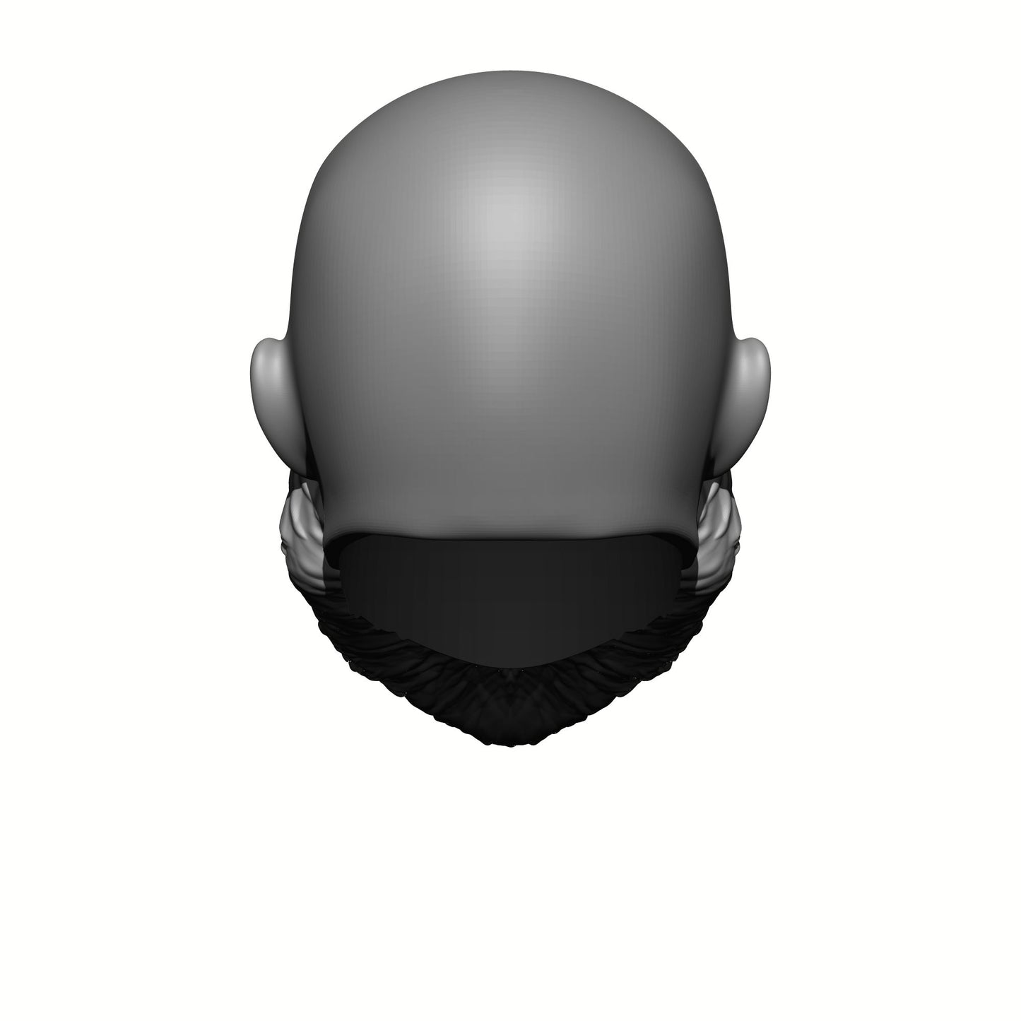 Veteran with Beard and Bald Head Compatible with G.I.Joe Classified Series 6-Inch Scale Action Figures Rear Profile