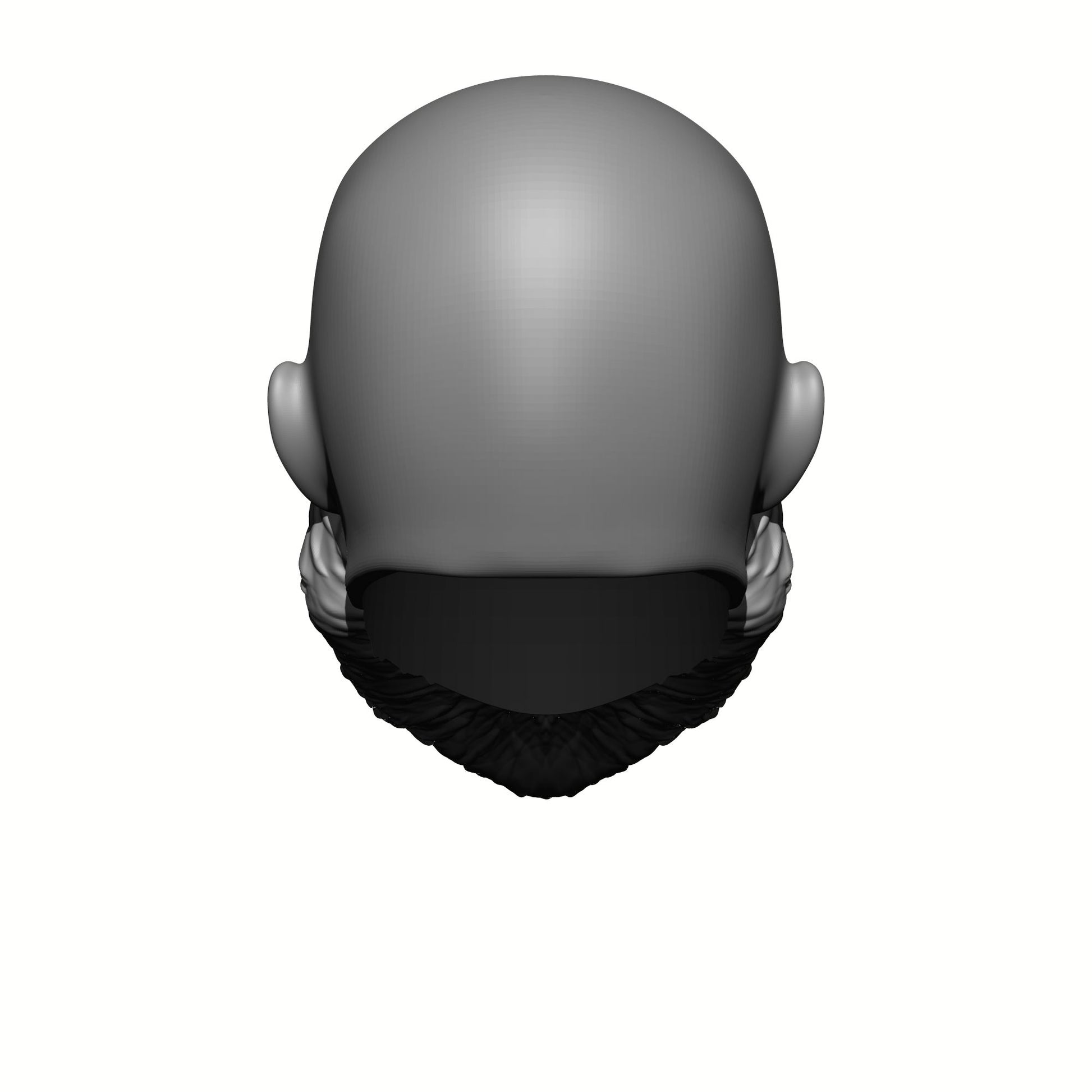Veteran with Beard and Bald Head Compatible with G.I.Joe Classified Series 6-Inch Scale Action Figures Rear Profile