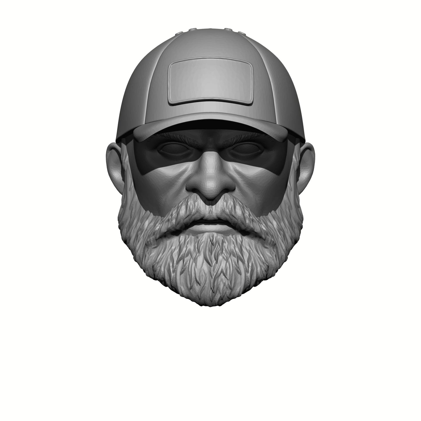 Veteran with Beard and Plain Hat: G.I. Joe Classified Series Head Swaps 1:12 Scale 6" Action Figure Custom Parts by 18th Scale Armory