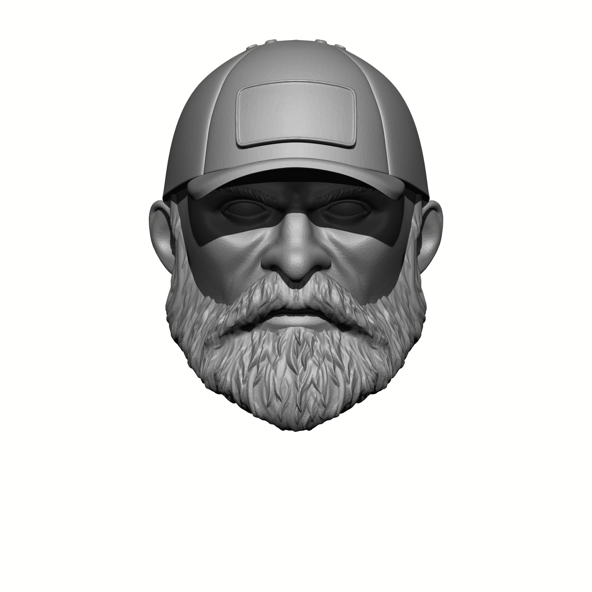 Veteran with Beard and Plain Hat: G.I. Joe Classified Series Head Swaps  1:12 Scale 6" Action Figure Custom Parts by 18th Scale Armory