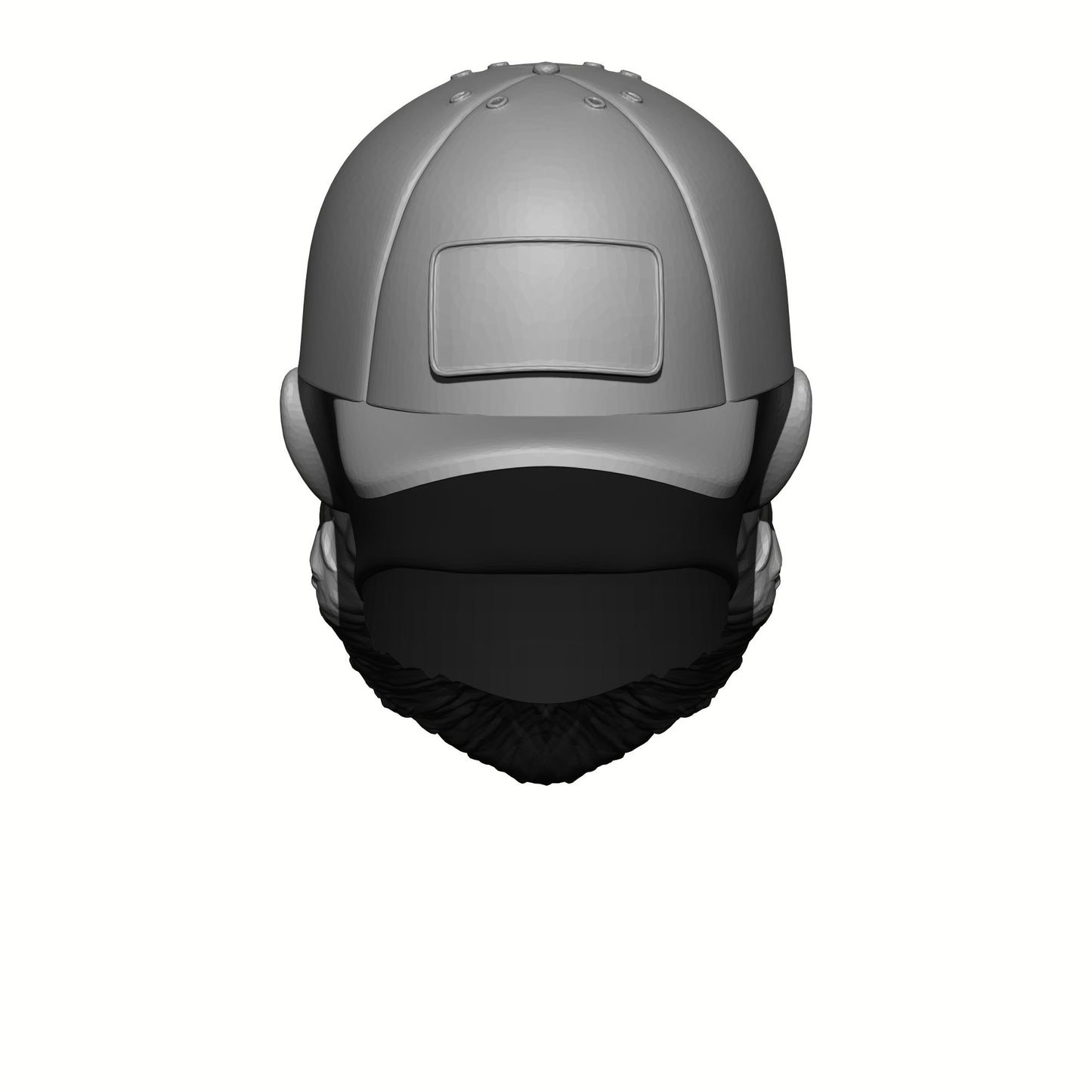 Back of the Action Force Valaverse Series 2 Trigger Premium Toy eteran with Beard and Plain Hat Backward Head Swaps 1:12 Scale 6" Action Figure Custom Parts