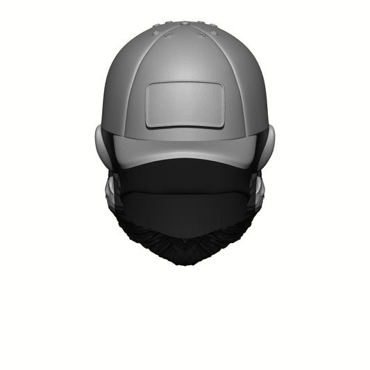 Back of the Action Force Valaverse Series 2 Trigger Premium Toy eteran with Beard and Plain Hat Backward Head Swaps 1:12 Scale 6" Action Figure Custom Parts