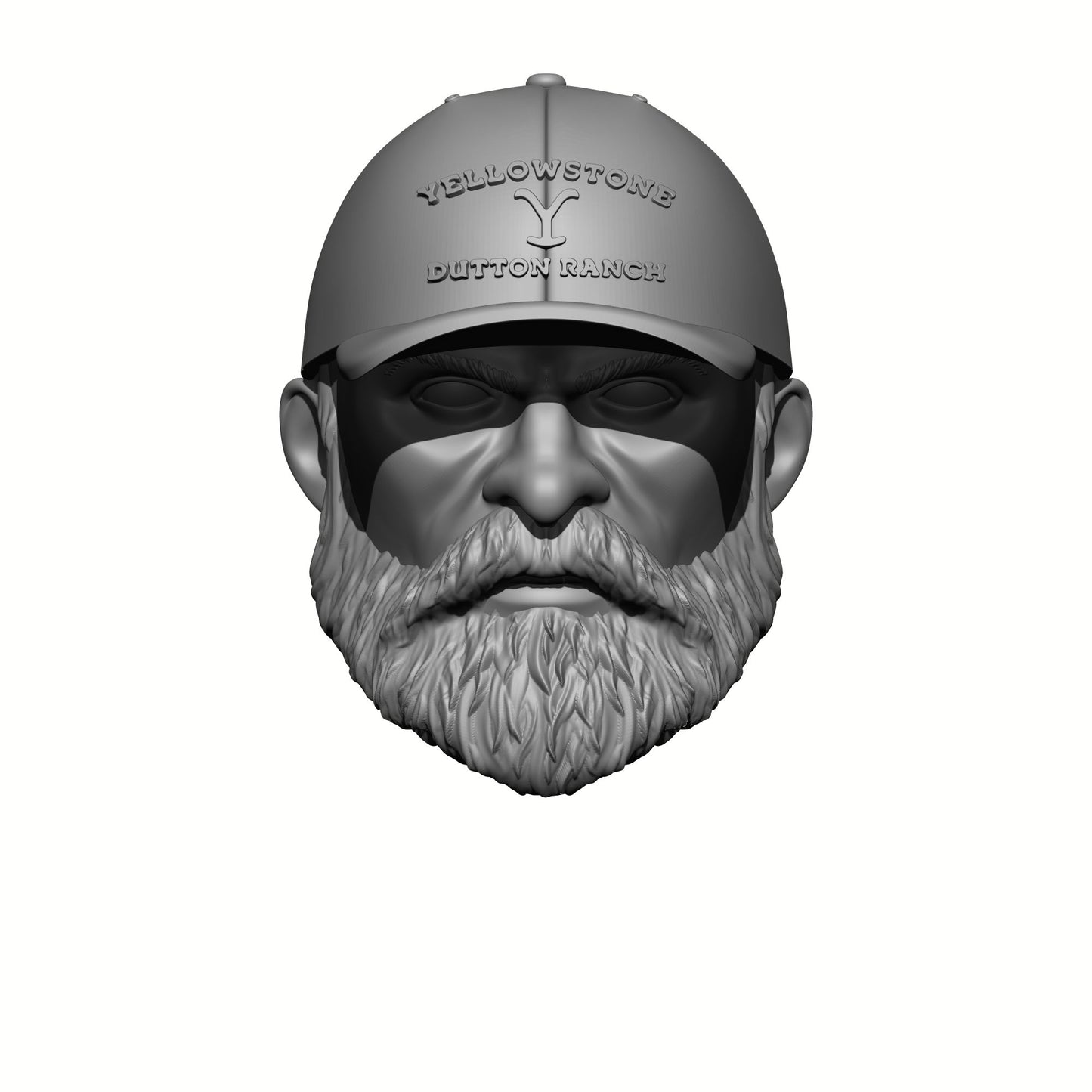 Veteran with Beard and Yellowstone Hat: G.I. Joe Classified Series Head Swaps 1:12 Scale 6" Action Figure Custom Parts by 18th Scale Armory