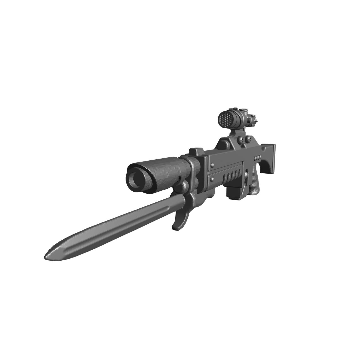 Mobile Infantry Guard Lasrifle with Optic and Bayonet for for JoyToy Action Figures Custom 1:18th Scale Parts
