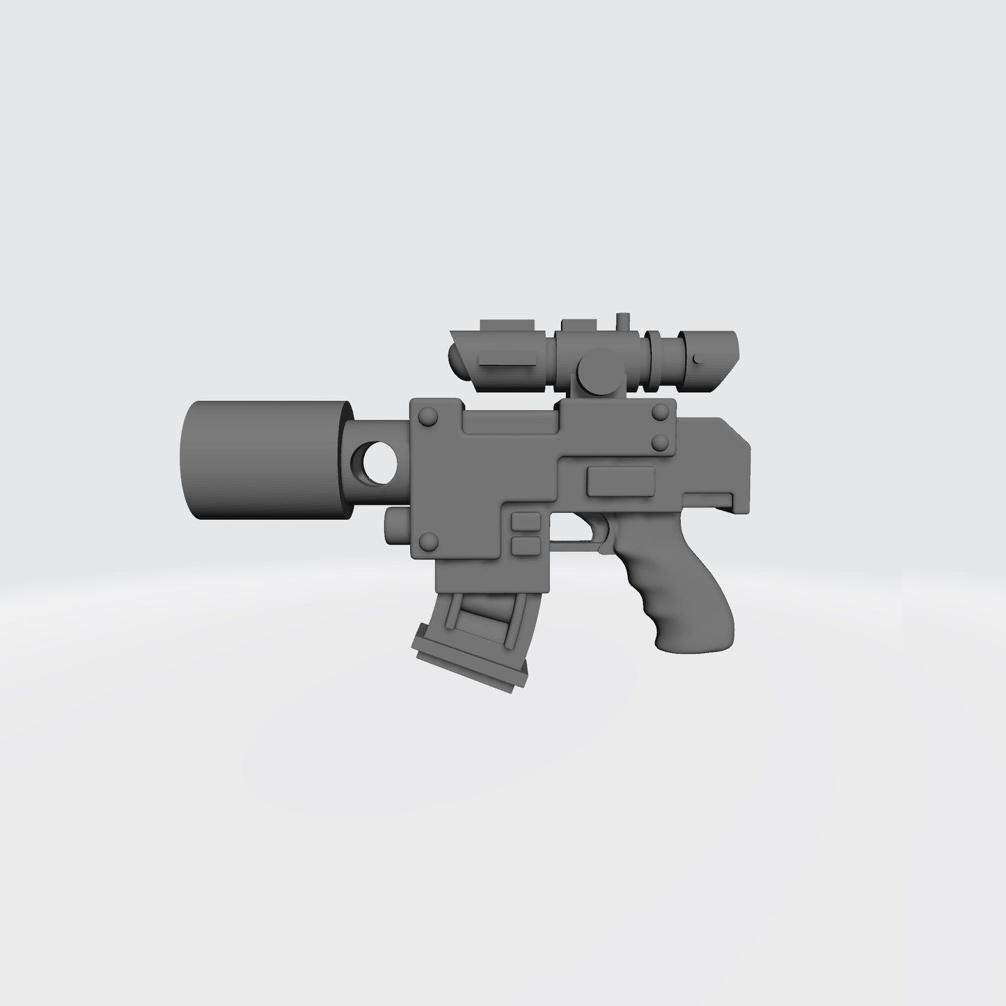 Imperial Guard Bolt Pistol w Optic and Suppressor for G.I.Joe Classified Action Figure Custom Gun