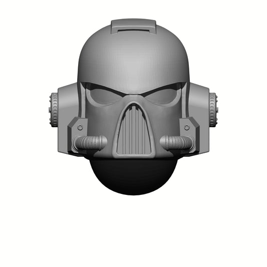 Custom Space Marine Astartes MK VII Helmets for Grimdark Battle Brother Miniatures