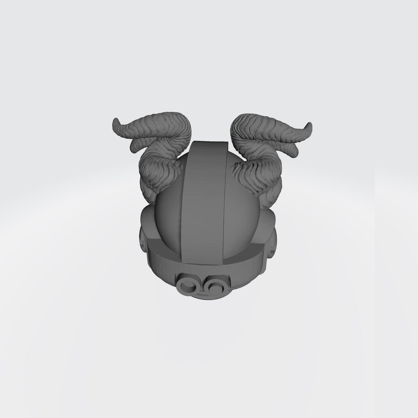 Custom Bight Lords Helmet with Fanged Skull and Double Horns for JoyToy Space Marine Action Figures