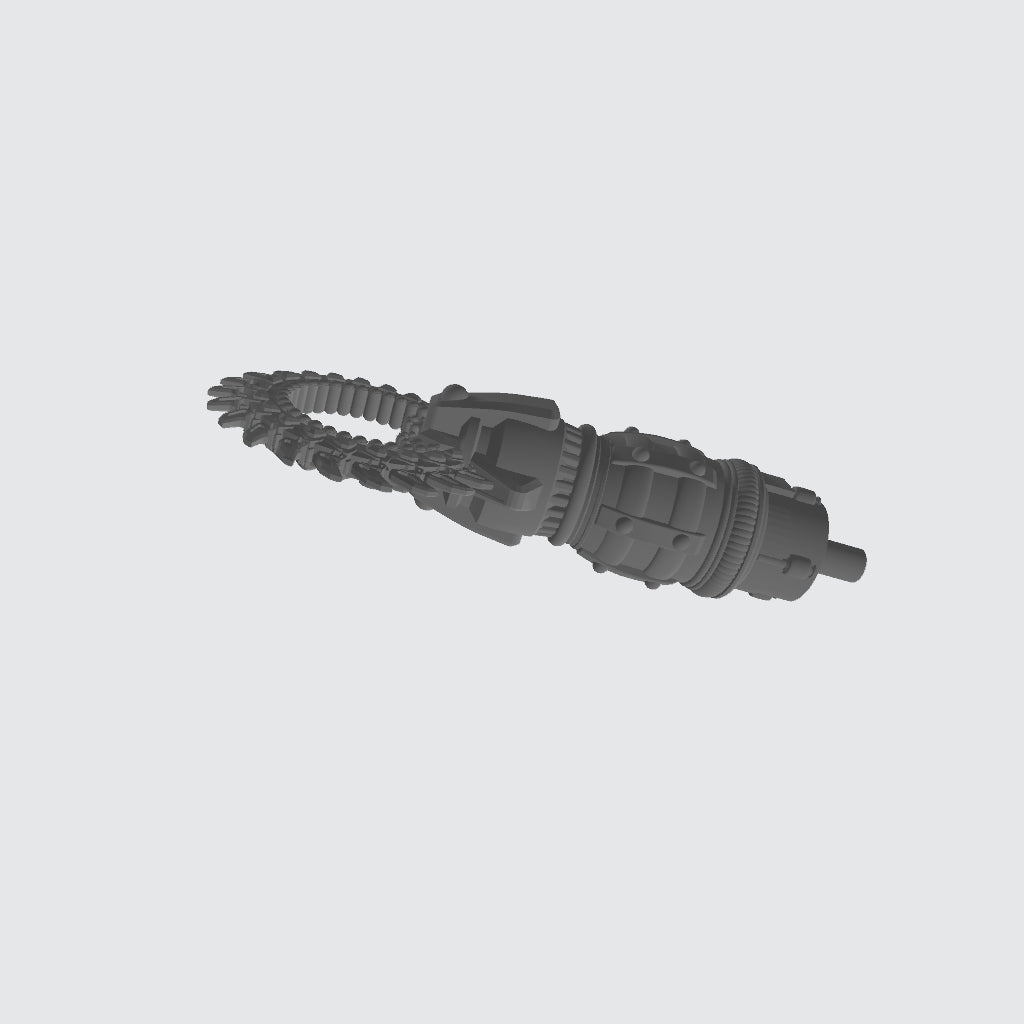 B.A.T. Arm Accessory - Rotary Saw: G.I. Joe Classified Series BAT Weapon Swaps 1:12 Scale 6" Action Figure Custom Parts