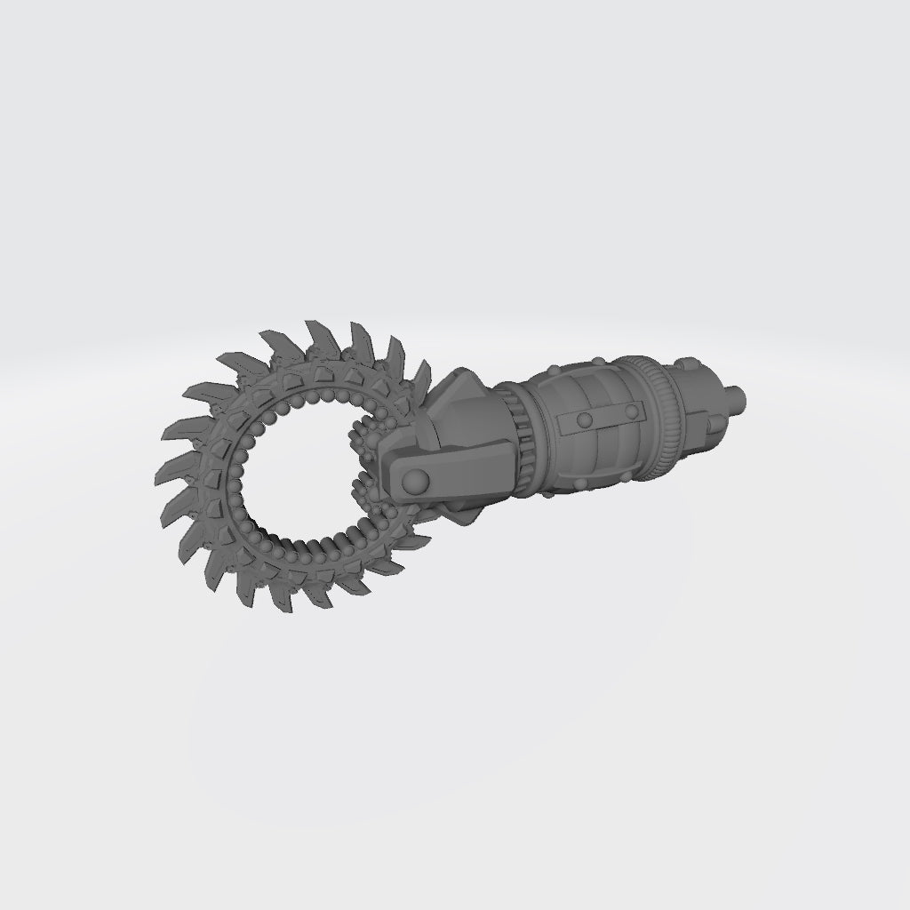 B.A.T. Arm Accessory - Rotary Saw: G.I. Joe Classified Series BAT Weapon Swaps 1:12 Scale 6" Action Figure Custom Parts