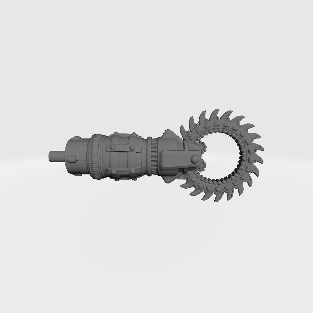 B.A.T. Arm Accessory - Rotary Saw: G.I. Joe Classified Series BAT Weapon Swaps 1:12 Scale 6" Action Figure Custom Parts